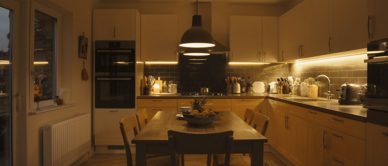 d&eacute;couvrez comment allier &eacute;clairage fonctionnel et ambiance chaleureuse en cuisine pour un espace &agrave; la fois pratique et convivial.