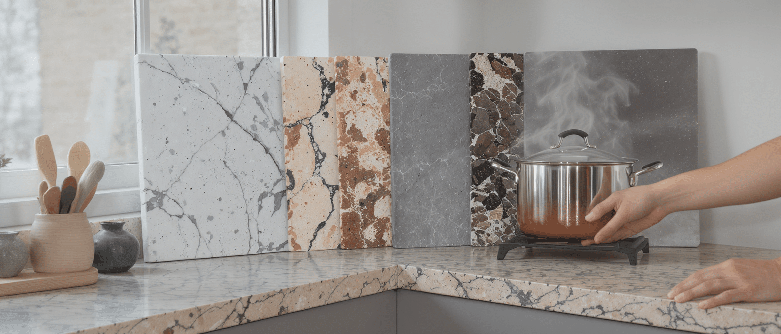 d&eacute;couvrez les mat&eacute;riaux les plus durables pour plans de travail et fa&ccedil;ades, alliant r&eacute;sistance, esth&eacute;tisme et long&eacute;vit&eacute; pour sublimer vos espaces.