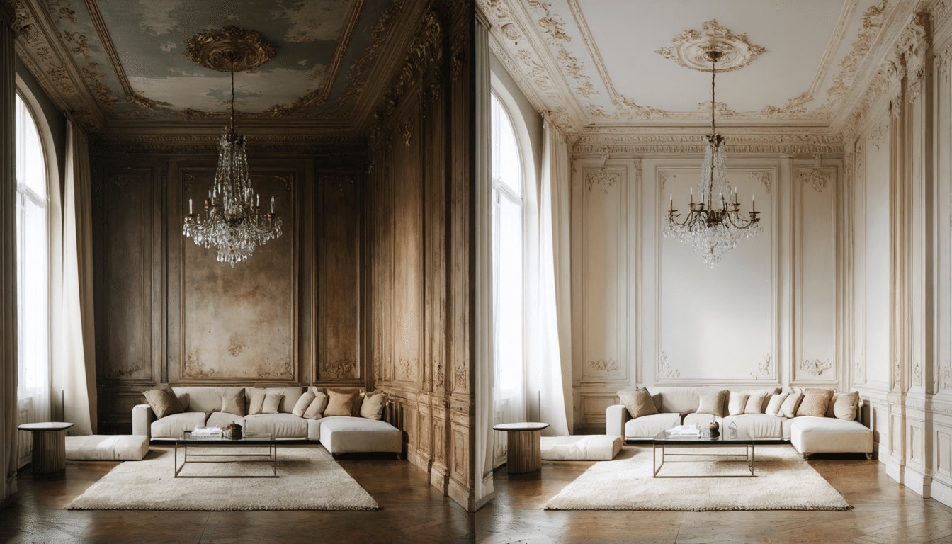 découvrez la transformation spectaculaire d’un appartement haussmannien entre avant et après, alliant charme d’époque et design moderne pour une renaissance élégante.