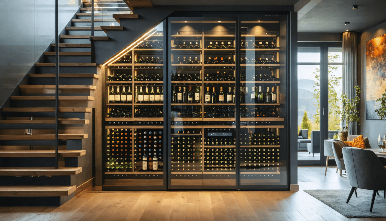 d&eacute;couvrez comment am&eacute;nager une cave &agrave; vin sous escalier avec des solutions pratiques pour optimiser l'espace et assurer une r&eacute;gulation thermique efficace afin de pr&eacute;server vos bouteilles dans les meilleures conditions.