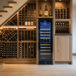 d&eacute;couvrez nos solutions d'am&eacute;nagement et de r&eacute;gulation thermique pour cr&eacute;er une cave &agrave; vin pratique et efficace sous votre escalier.