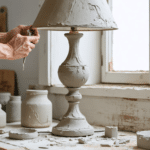d&eacute;couvrez une m&eacute;thode ing&eacute;nieuse pour transformer une vieille lampe en une pi&egrave;ce unique gr&acirc;ce &agrave; l'argile autodurcissante, facile &agrave; manipuler et sans cuisson.