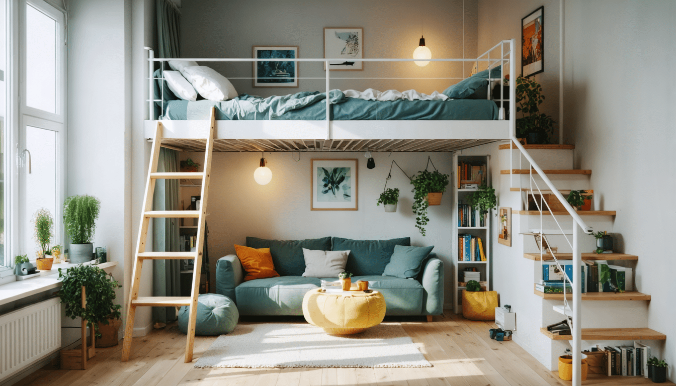 découvrez des astuces ingénieuses pour optimiser un studio de 15 m² en tirant parti de sa hauteur sous plafond et maximiser chaque centimètre.