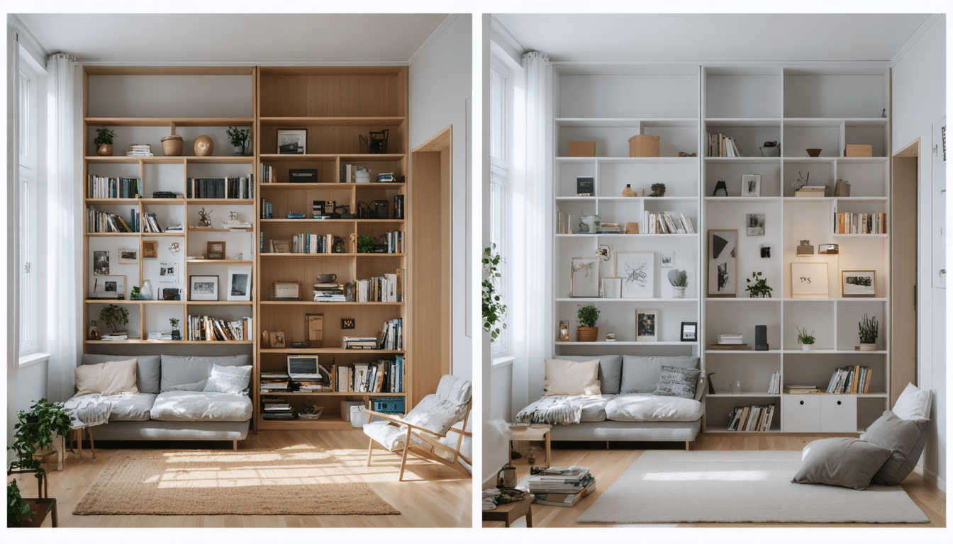 découvrez comment des rangements intégrés ont transformé ce 46 m² en un espace optimisé, créant une impression d’ouverture et de volume grâce à une rénovation astucieuse avant/après.