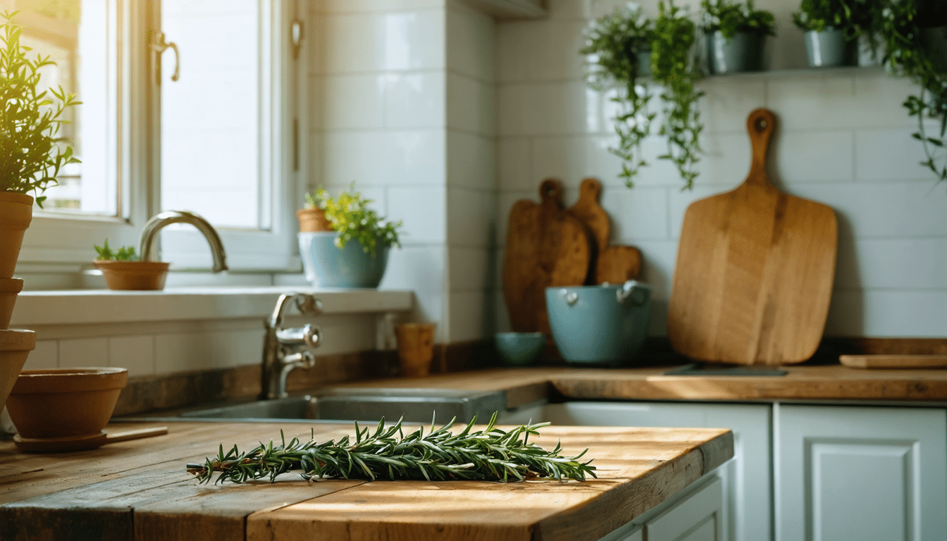 découvrez comment le romarin agit comme un bouclier naturel pour purifier l'air et préserver la fraîcheur de votre maison au quotidien.