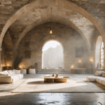 d&eacute;couvrez la transformation captivante d'une ancienne chapelle de monast&egrave;re en un int&eacute;rieur design &agrave; la fois &eacute;clatant et mystique, alliant histoire et modernit&eacute; avec &eacute;l&eacute;gance.