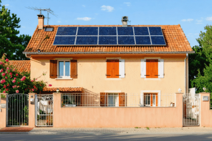 découvrez une maison solaire aux couleurs vibrantes, alliant modernité et charme du style néo-provençal pour un habitat lumineux et respectueux de l'environnement.