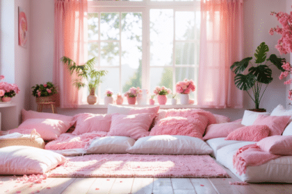 apportez fraîcheur et vitalité à votre décoration estivale en adoptant le rose bonbon, une couleur éclatante qui illumine votre intérieur avec élégance et gaieté.