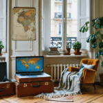 d&eacute;couvrez la transformation &eacute;l&eacute;gante d&rsquo;un appartement haussmannien teint&eacute; d&rsquo;une touche d&rsquo;aventure, con&ccedil;u pour une globe-trotteuse passionn&eacute;e cherchant confort et style.