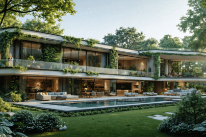 découvrez dans l’oise une demeure de 330 m² qui marie design bioclimatique et harmonie avec la nature, intégrant ces éléments au cœur de son architecture moderne.