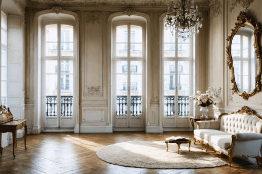 découvrez une transformation élégante inspirée du style rococo, sublimant un appartement haussmannien de 60m² avec raffinement et charme intemporel.