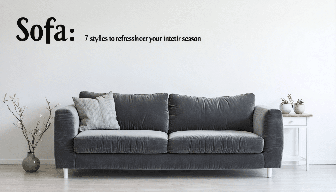 &agrave; la rentr&eacute;e, d&eacute;couvrez 7 styles de canap&eacute;s tendance pour renouveler votre int&eacute;rieur et cr&eacute;er un salon qui vous ressemble.