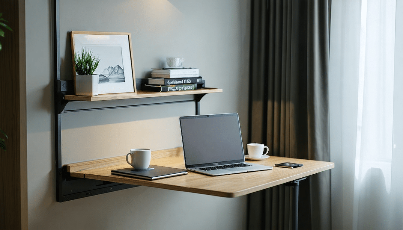apprenez à fabriquer un bureau mural rabattable facilement pour gagner de l'espace et optimiser votre intérieur avec ce guide diy pratique et économique.
