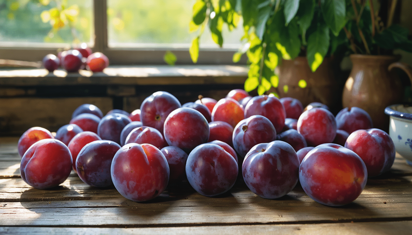 savourez une explosion gourmande de prunes fra&icirc;ches et juteuses en cette saison, parfaite pour vos envies sucr&eacute;es et vitamin&eacute;es.