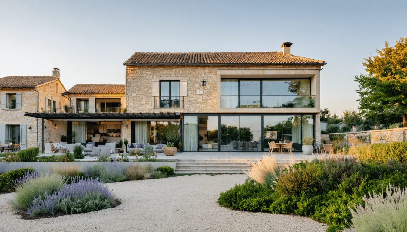 d&eacute;couvrez comment une bastide traditionnelle se transforme en une maison de campagne contemporaine, alliant charme historique et design moderne pour un confort optimal.