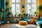 Transformation spectaculaire : un appartement de 47 m² devient un cocon coloré et audacieux