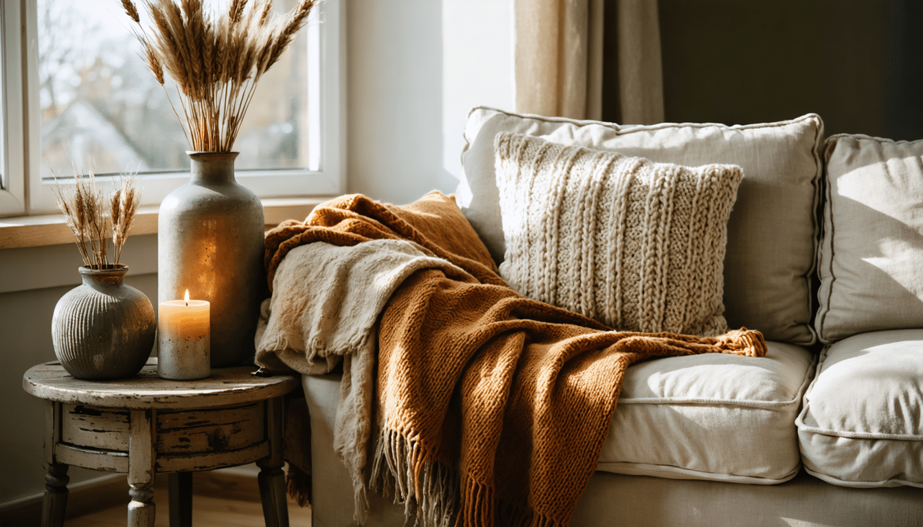 d&eacute;couvrez des astuces simples et efficaces pour transformer votre d&eacute;coration en un cocon chaleureux et accueillant cet automne. cr&eacute;ez une ambiance cosy et cosy gr&acirc;ce &agrave; nos conseils d&eacute;co.