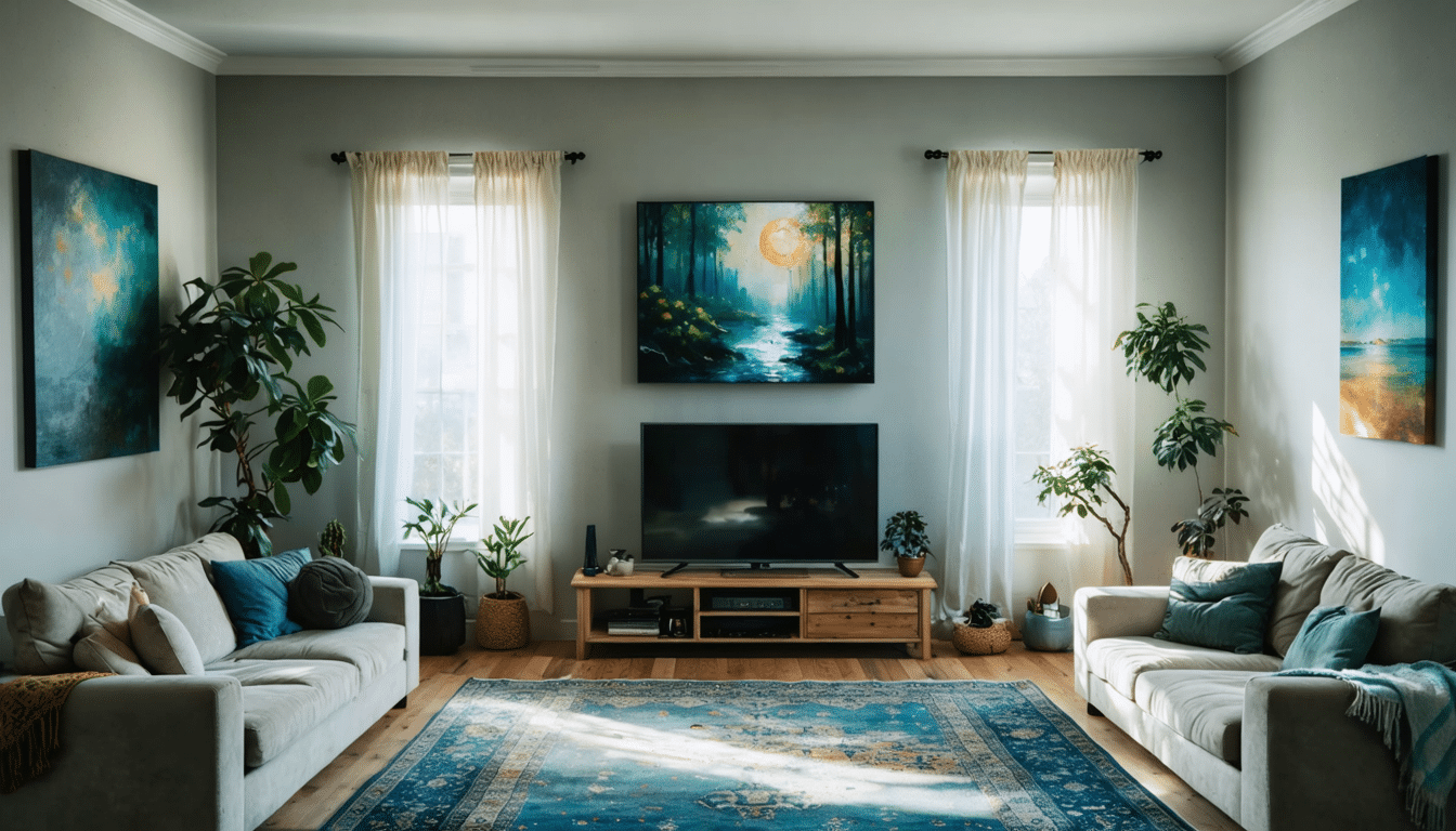 découvrez 7 idées déco originales pour faire entrer l’art chez vous, du téléviseur au tapis, et transformer chaque pièce en espace inspirant.